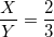 \small \frac{X}{Y}=\frac{2}{3}